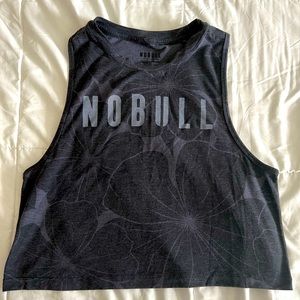 NO BULL BLACK FLORAL TANK